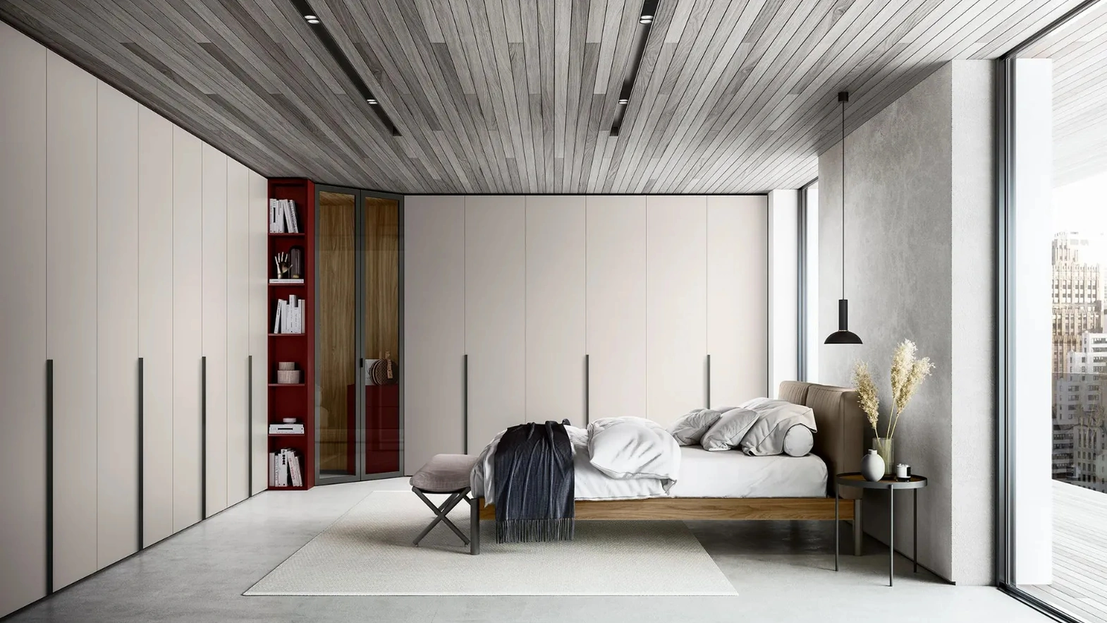 Armadio con ante battenti Shape di Dielle Modus