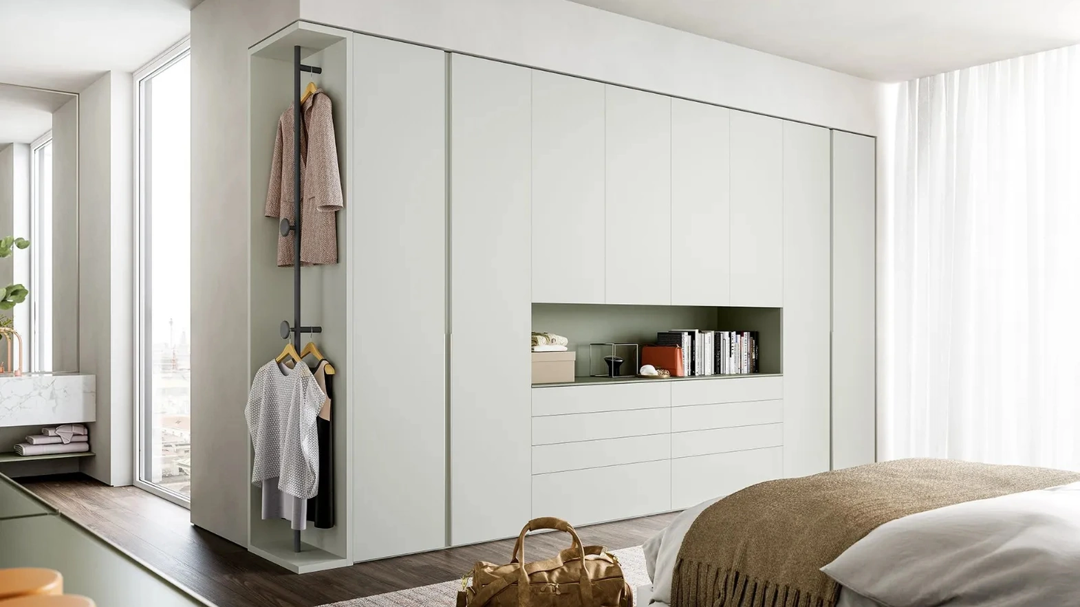 Armadio con ante battenti Slim di Dielle Modus