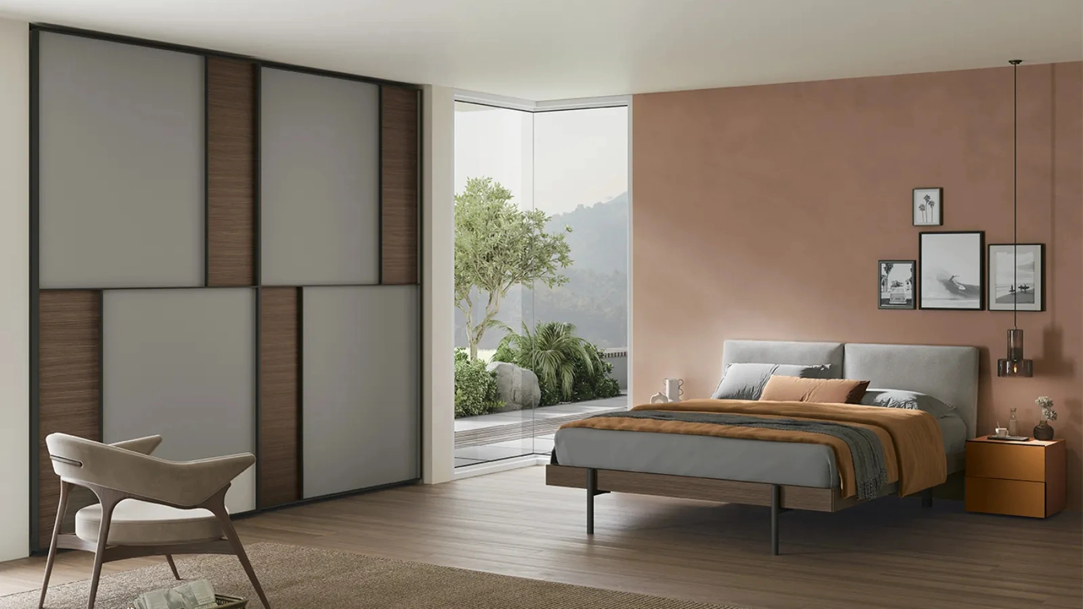Armadio con ante scorrevoli Vela di Dielle Modus
