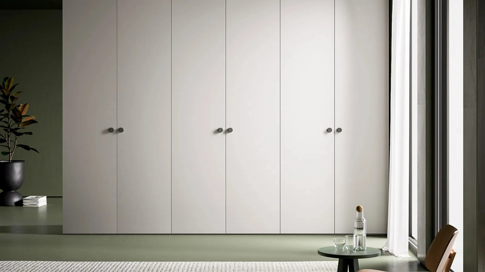 Armadio con ante battenti Plana di Dielle Modus