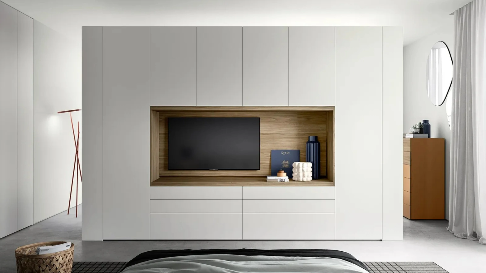 Armadio con ante battenti Plana Push di Dielle Modus